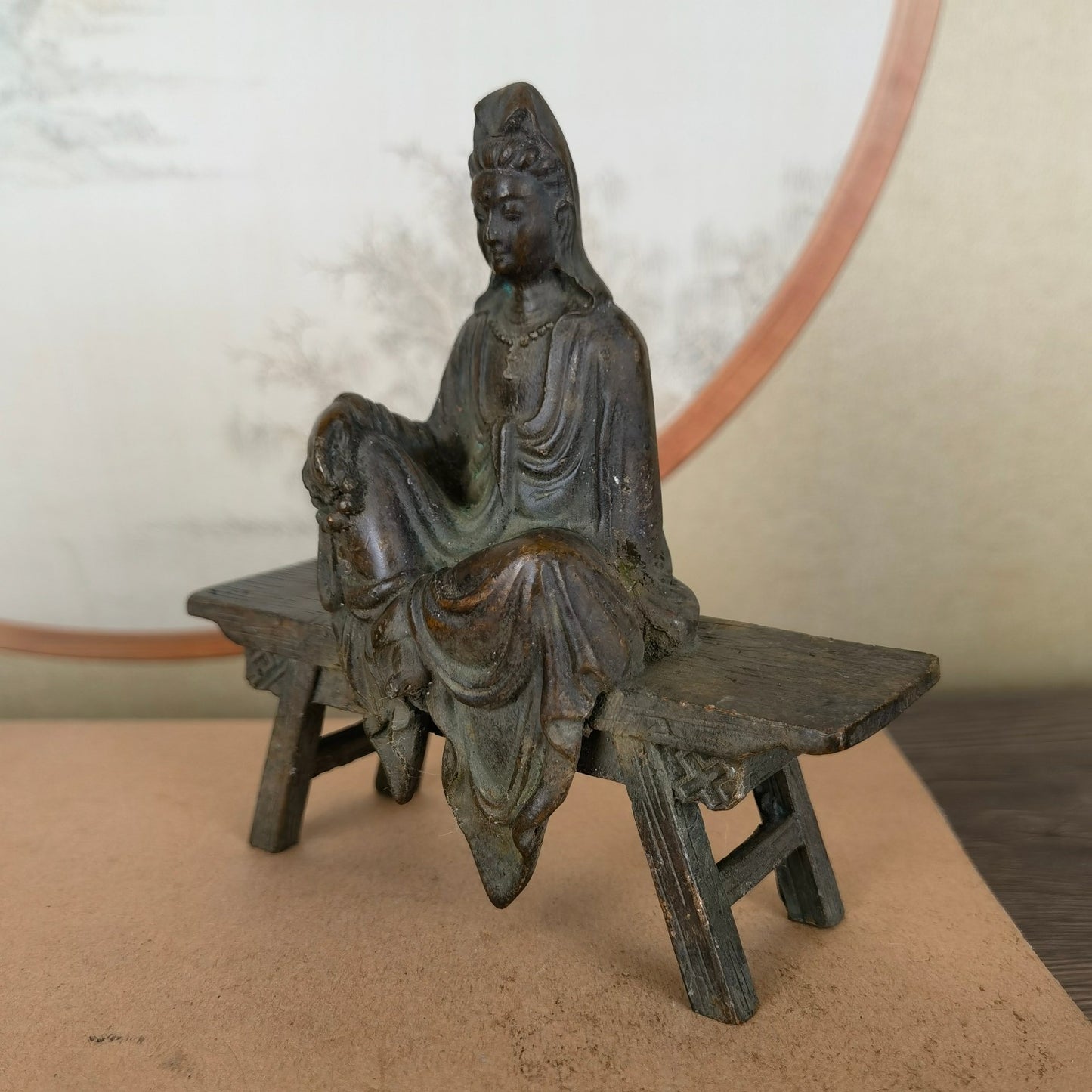 Unique Handcrafted Seated Guanyin Buddha Statue - Exquisite Craftsmanship, Rare Collectible, Perfect Home & Office Decor