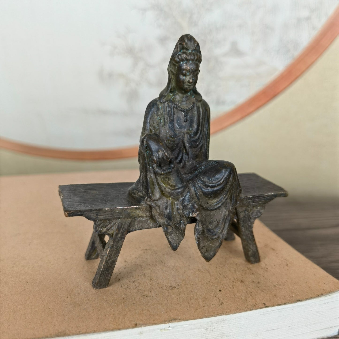 Mastercrafted Small Seated Kuan Yin Buddha Statue - Unique Gift and Collectible