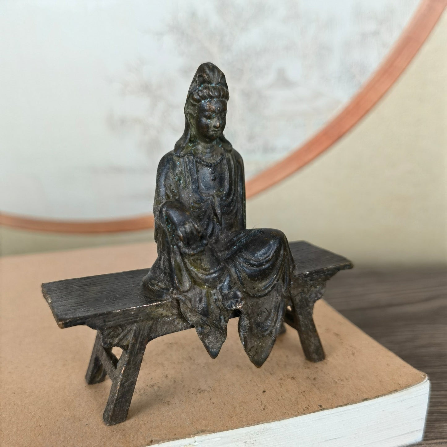 Mastercrafted Small Seated Kuan Yin Buddha Statue - Unique Gift and Collectible