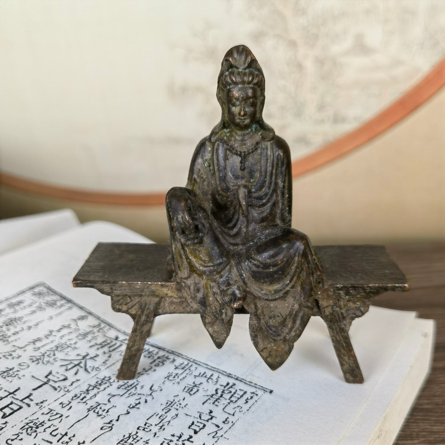 Mastercrafted Small Seated Kuan Yin Buddha Statue - Unique Gift and Collectible