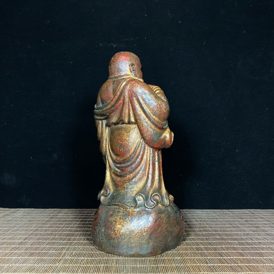 Exquisite Antique Maitreya Buddha Statue - Handcrafted, Unique Gift for Collectors