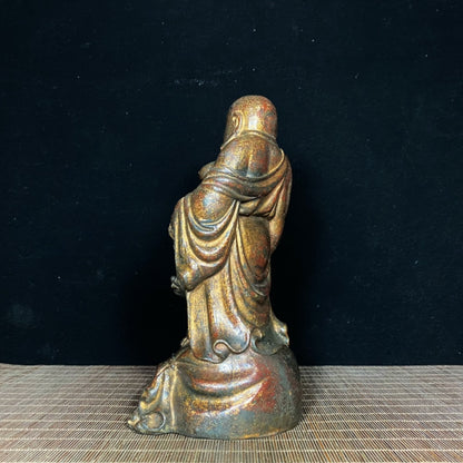 Exquisite Antique Maitreya Buddha Statue - Handcrafted, Unique Gift for Collectors