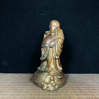 Exquisite Antique Maitreya Buddha Statue - Handcrafted, Unique Gift for Collectors