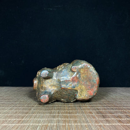 Rare Antique Handcrafted Pig Statue - Exquisite Craftsmanship & Unique Gift