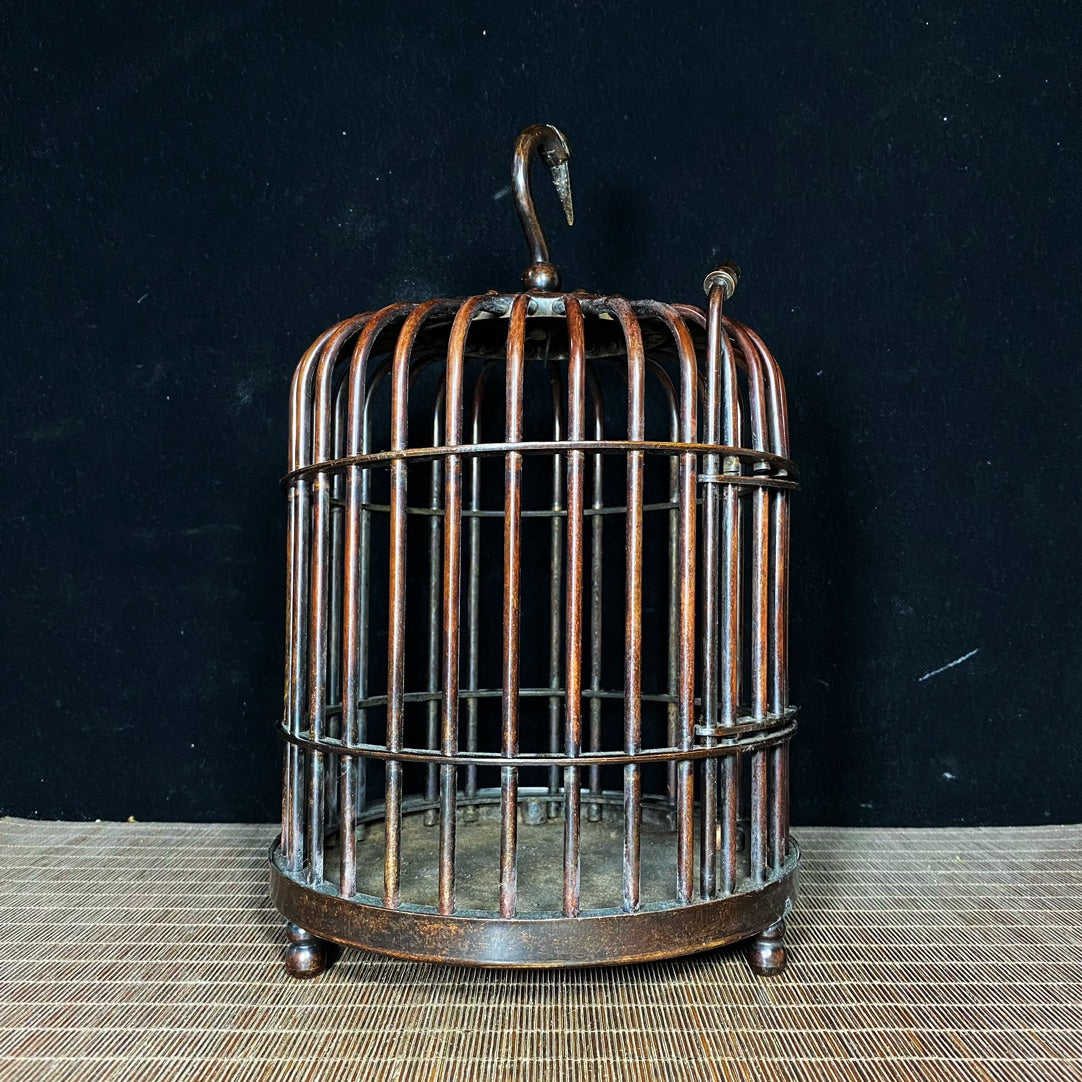 Exquisite Handmade Pure Copper Birdcage - Unique Collectible and Decor Piece