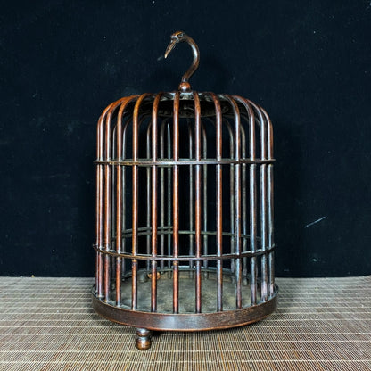 Exquisite Handmade Pure Copper Birdcage - Unique Collectible and Decor Piece