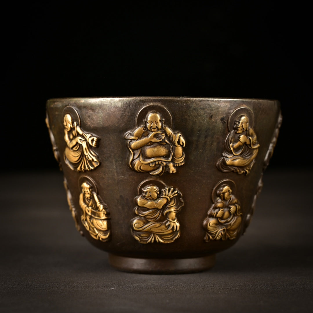 Exquisitely Carved Buddha Cup - Handcrafted Masterpiece, Unique Gift for Collectors and Decor Enthusiasts