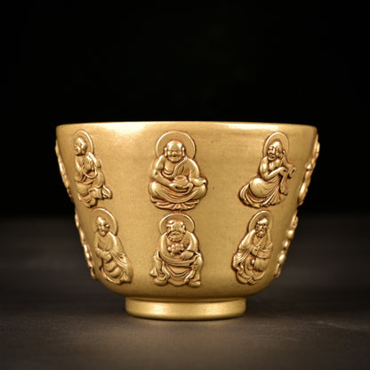 Exquisitely Carved Buddha Cup - Handcrafted Masterpiece, Unique Gift for Collectors and Decor Enthusiasts