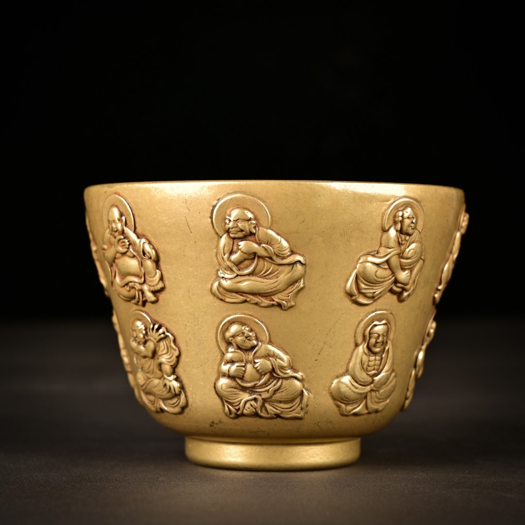 Exquisitely Carved Buddha Cup - Handcrafted Masterpiece, Unique Gift for Collectors and Decor Enthusiasts