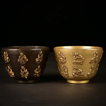 Exquisitely Carved Buddha Cup - Handcrafted Masterpiece, Unique Gift for Collectors and Decor Enthusiasts