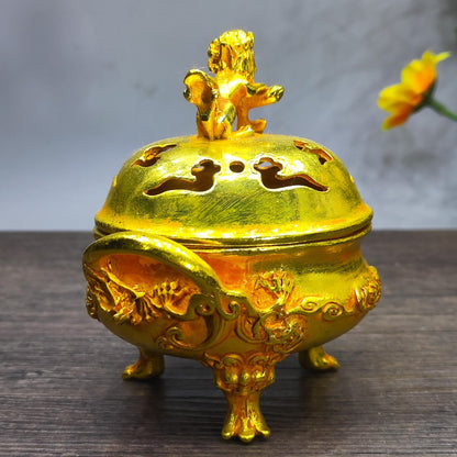 Exquisite Handcrafted Incense Burner - Unique Desktop Decor for Collectors and Interior Enthusiasts