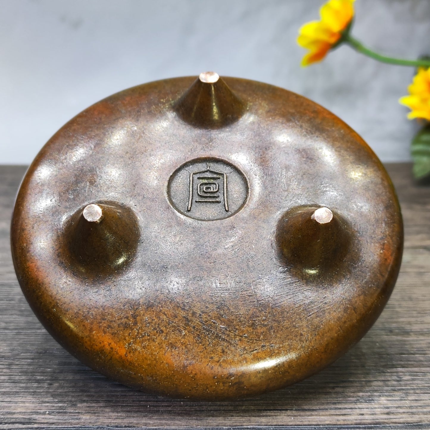 Exquisite Handcrafted Copper Incense Burner with Intricate Engravings