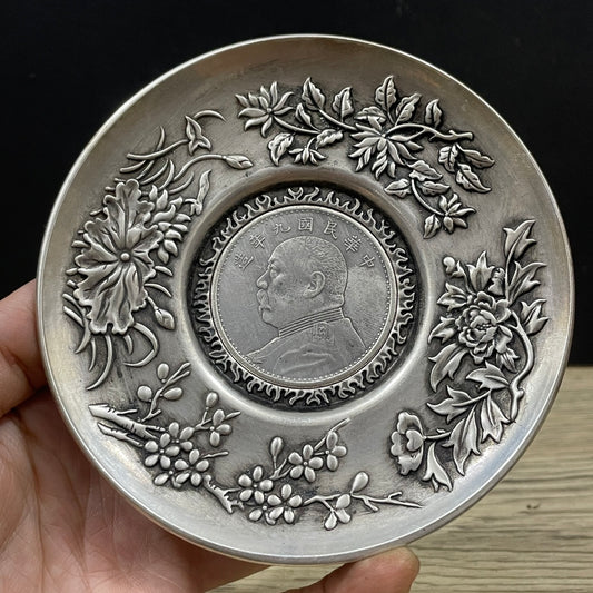 Exquisitely Engraved Silver-Plated Copper - Unique Gift & Art Piece