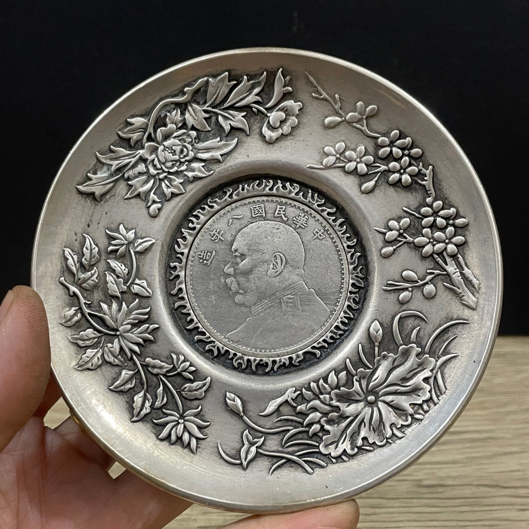 Exquisitely Engraved Silver-Plated Copper - Unique Gift & Art Piece