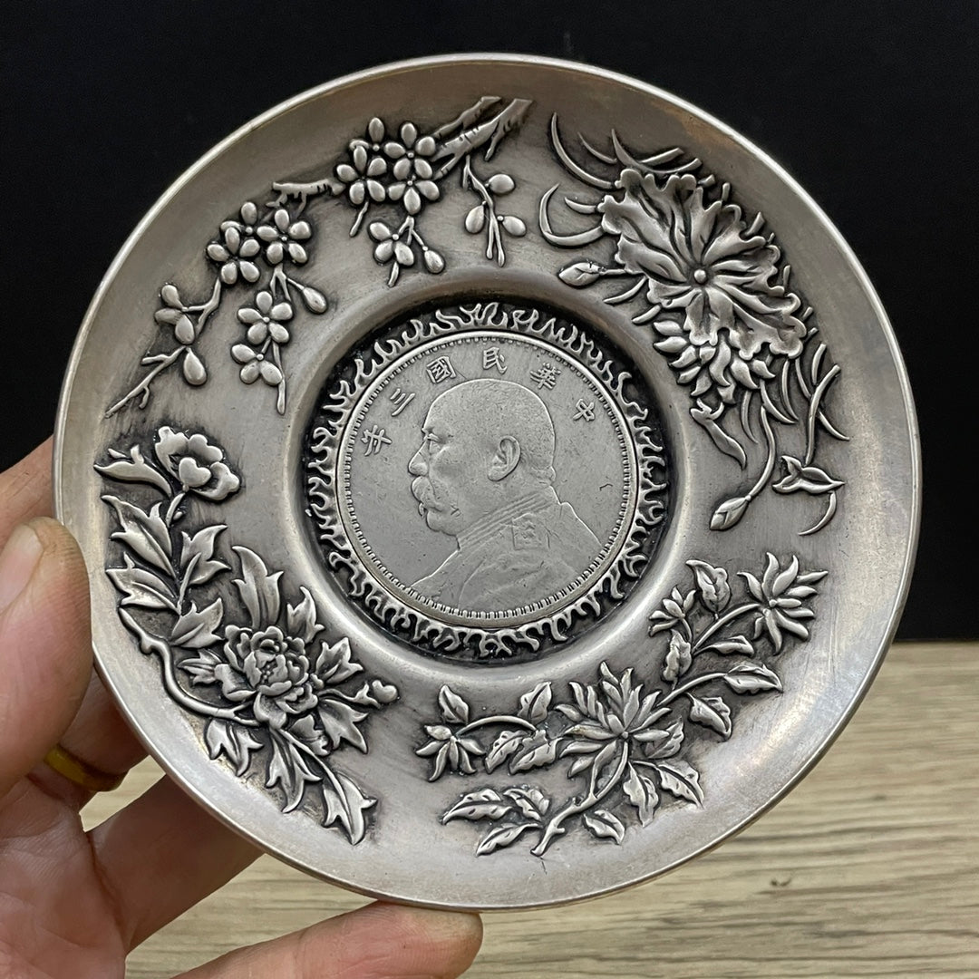 Exquisitely Engraved Silver-Plated Copper - Unique Gift & Art Piece