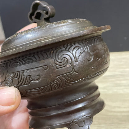 Exquisite Hand-Carved Cloud Censer - A Rare and Unique Gift