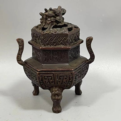 Exquisite Hand-Carved Dragon Incense Burner - Unique Gift for Collectors and Decor Enthusiasts