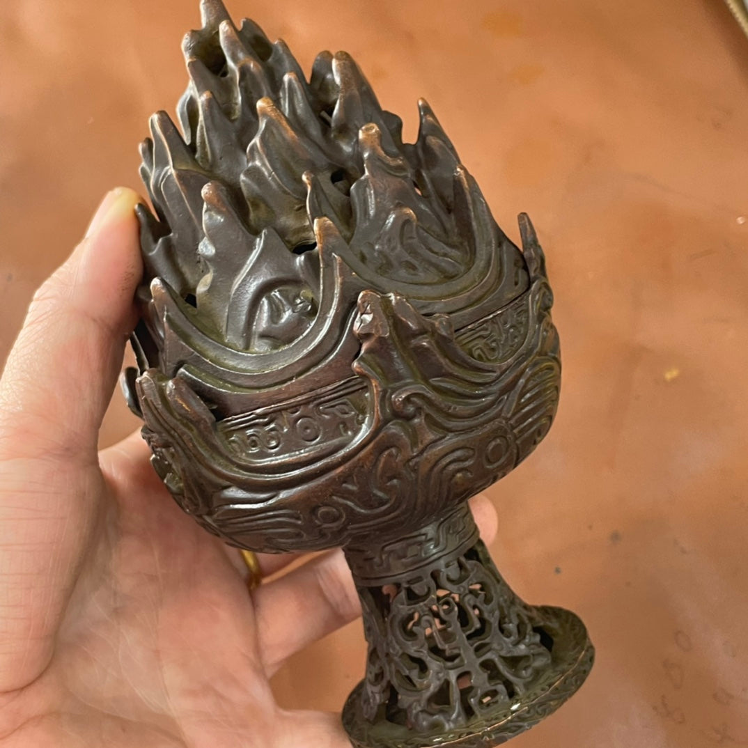 Exquisite Hand-Carved Boshan Incense Burner - A Rare Collectible Masterpiece