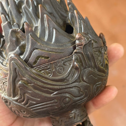 Exquisite Hand-Carved Boshan Incense Burner - A Rare Collectible Masterpiece