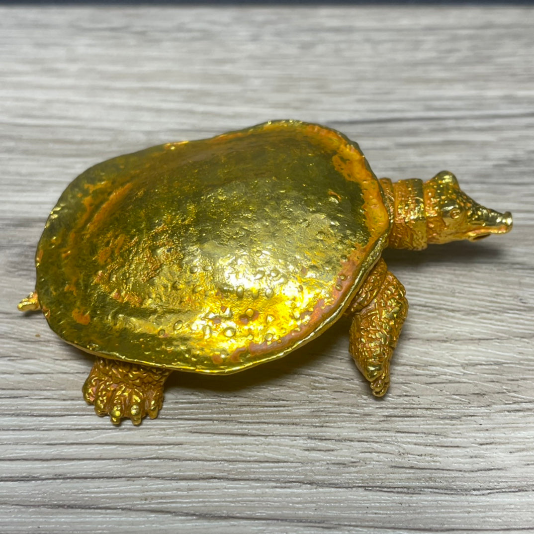 Exquisitely Carved Turtle Statue - Handcrafted & Unique Gift