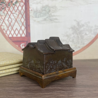 Exquisite Craftsmanship House-shaped Incense Burner - A Unique Gift for Collectors and Interior Design Enthusiasts