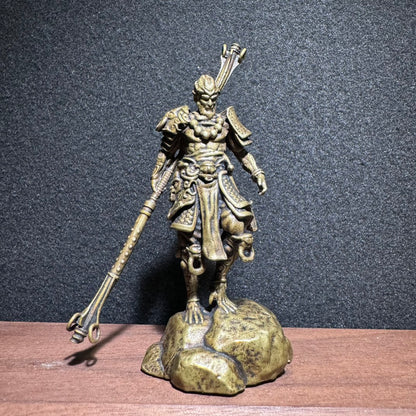 Exquisite Handcrafted Brass Sun Wukong Statue - Unique Gift for Collectors and Decor Enthusiasts