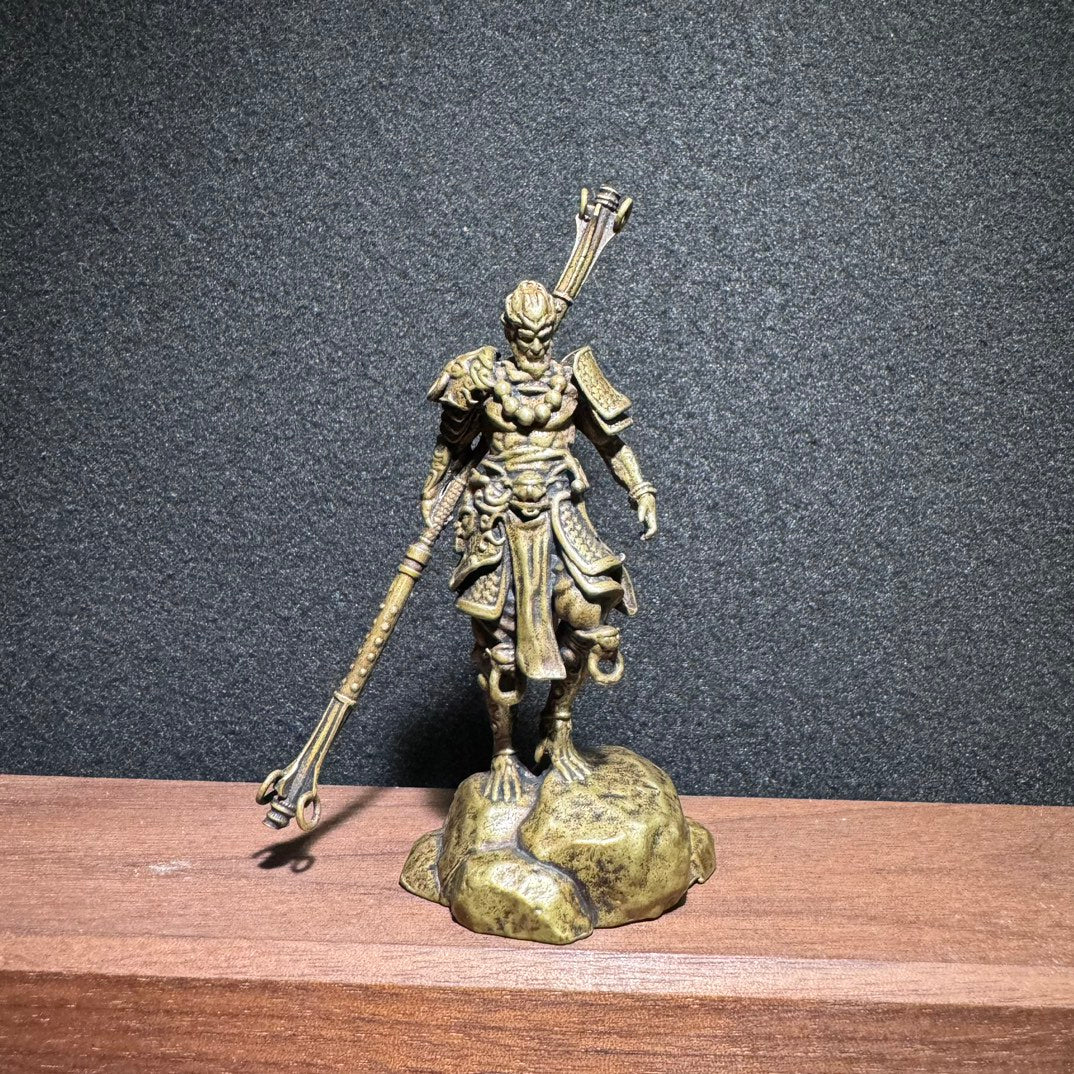 Exquisite Handcrafted Brass Sun Wukong Statue - Unique Gift for Collectors and Decor Enthusiasts