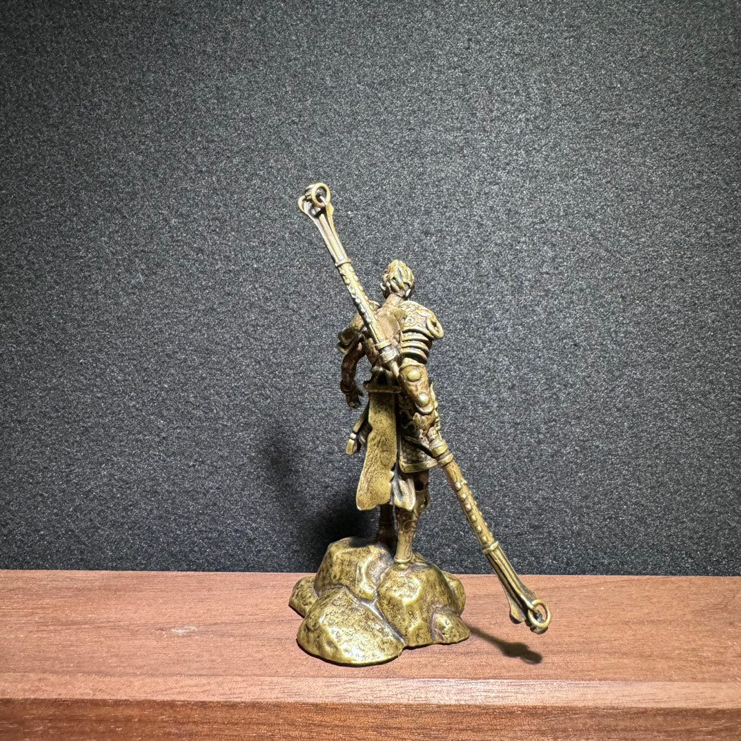 Exquisite Handcrafted Brass Sun Wukong Statue - Unique Gift for Collectors and Decor Enthusiasts