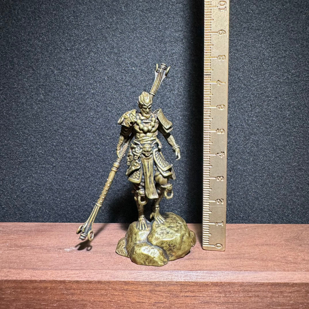 Exquisite Handcrafted Brass Sun Wukong Statue - Unique Gift for Collectors and Decor Enthusiasts