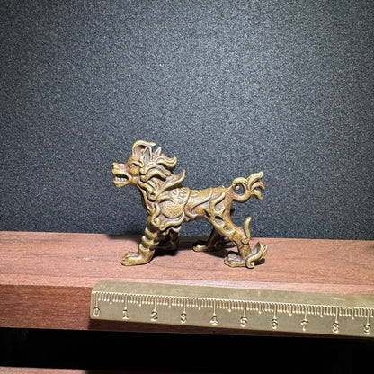 Exquisite Handmade Brass Mythical Beast Statue - Unique Gift for Collectors and Home Decor