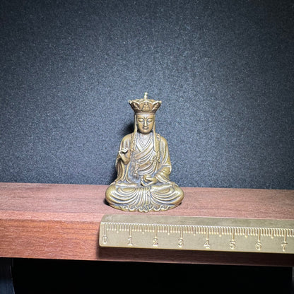 Handcrafted Brass Ksitigarbha Bodhisattva Statue - Exquisite Art Piece for Collectors & Decor Enthusiasts