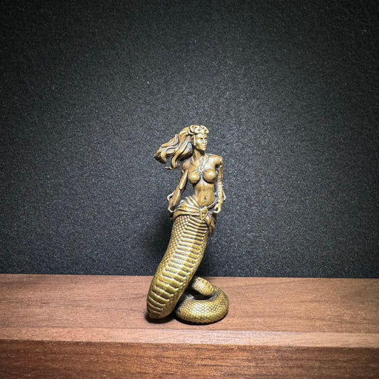 Exquisite Handcrafted Brass Medusa Statue | Fine Art Piece, Rare Collectible, Unique Gift