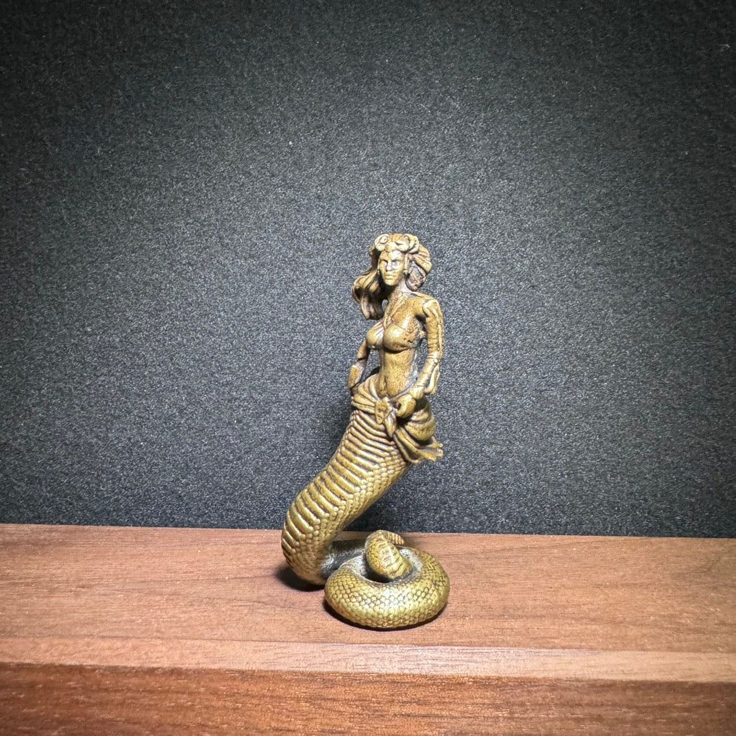 Exquisite Handcrafted Brass Medusa Statue | Fine Art Piece, Rare Collectible, Unique Gift