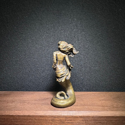 Exquisite Handcrafted Brass Medusa Statue | Fine Art Piece, Rare Collectible, Unique Gift