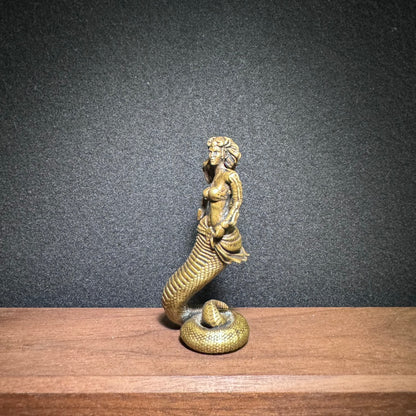 Exquisite Handcrafted Brass Medusa Statue | Fine Art Piece, Rare Collectible, Unique Gift