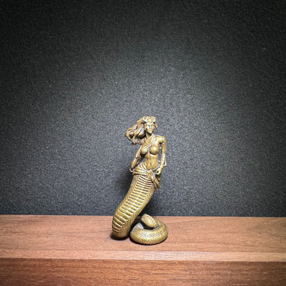 Exquisite Handcrafted Brass Medusa Statue | Fine Art Piece, Rare Collectible, Unique Gift