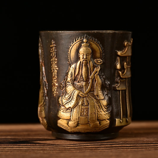 Exquisite Hand-Carved Vintage Cup - Perfect Gift for Collectors and Home Decor Enthusiasts