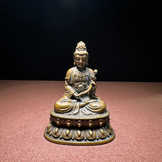 Handcrafted Brass Buddha Statue - Exquisite Craftsmanship, Unique Gift, Rare Collectible