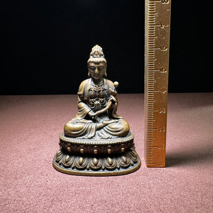 Handcrafted Brass Buddha Statue - Exquisite Craftsmanship, Unique Gift, Rare Collectible