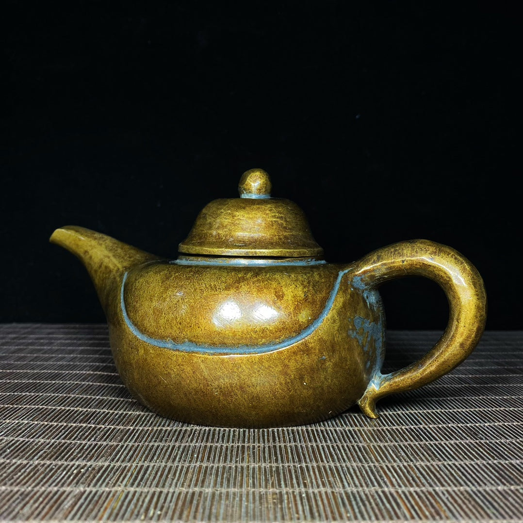 Handcrafted Pure Copper Long Spout Teapot - Exquisite Craftsmanship, Unique Gift, Vintage Collectible