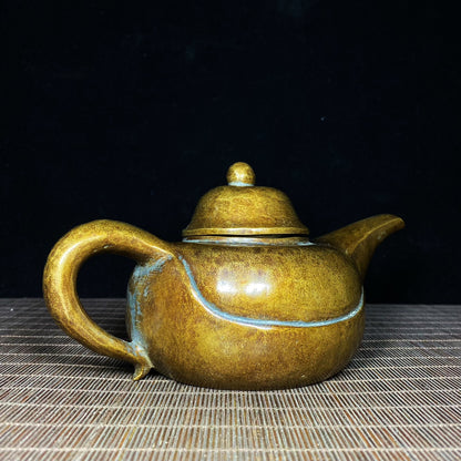 Handcrafted Pure Copper Long Spout Teapot - Exquisite Craftsmanship, Unique Gift, Vintage Collectible