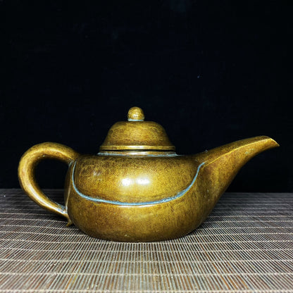 Handcrafted Pure Copper Long Spout Teapot - Exquisite Craftsmanship, Unique Gift, Vintage Collectible