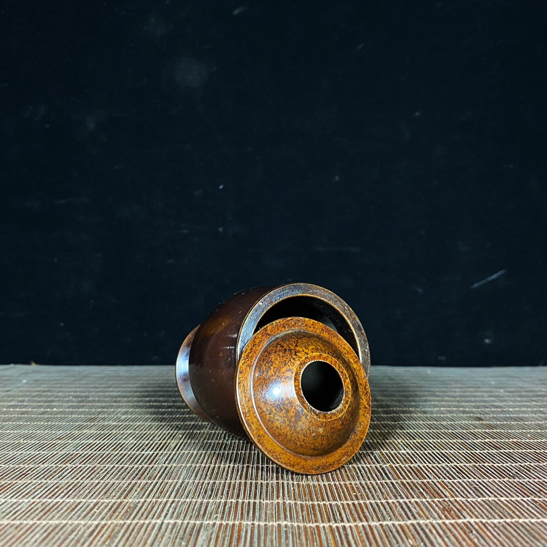 Handcrafted Pure Copper Mortar and Pestle - Unique Gift for Collectors and Decor Enthusiasts