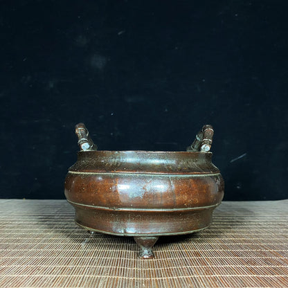 Exquisite Handmade Pure Copper Incense Burner - Unique Vintage Gift