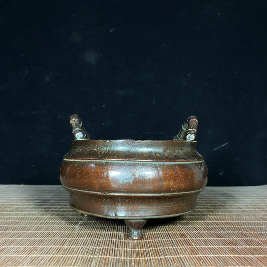 Exquisite Handmade Pure Copper Incense Burner - Unique Vintage Gift