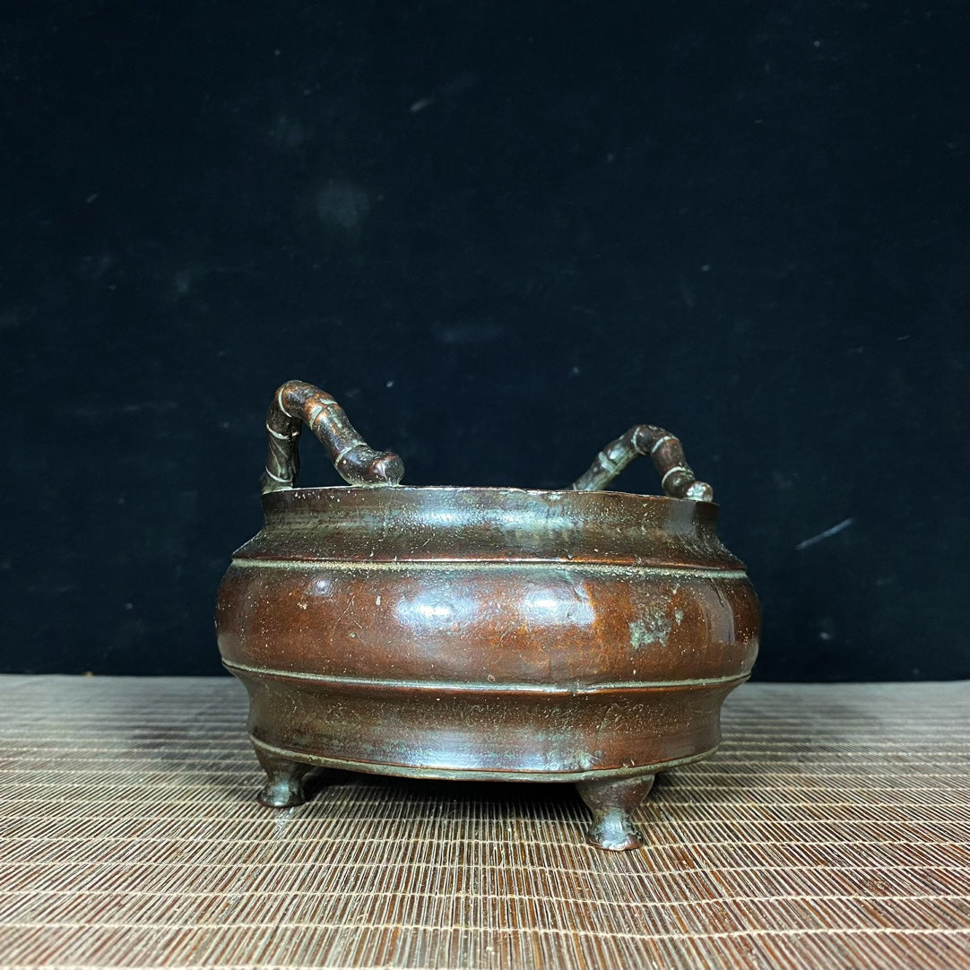 Exquisite Handmade Pure Copper Incense Burner - Unique Vintage Gift