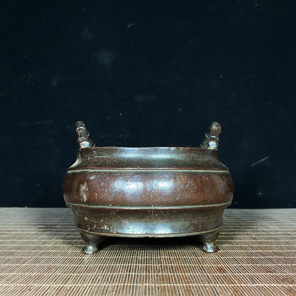 Exquisite Handmade Pure Copper Incense Burner - Unique Vintage Gift