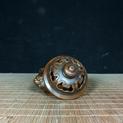 Handcrafted Pure Copper Beast Ear Incense Burner - Unique Vintage Collectible